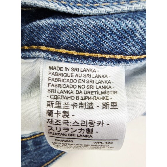 Levis Size 31X30 Mens Silver Tab '94 Baggy Blue Cotton Denim 5 Pocket Logo Jeans - Picture 13 of 13